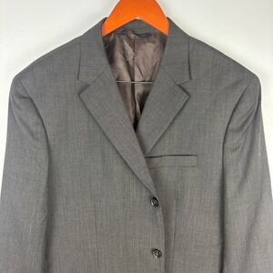 Banana Republic Men's 46R Gray‎ Wool Blend Suit Jacket Blazer Formal Business